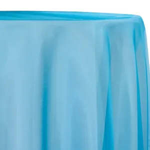 13pcs - Crystal Organza Table Linen 72"x72" Square - Aqua 997