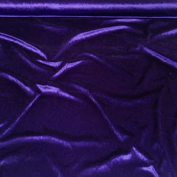 1pc - Lush Velvet Table Linen 96" Round - Purple