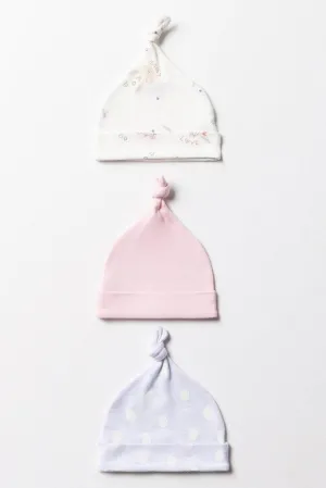 3 Pack Hats Pink