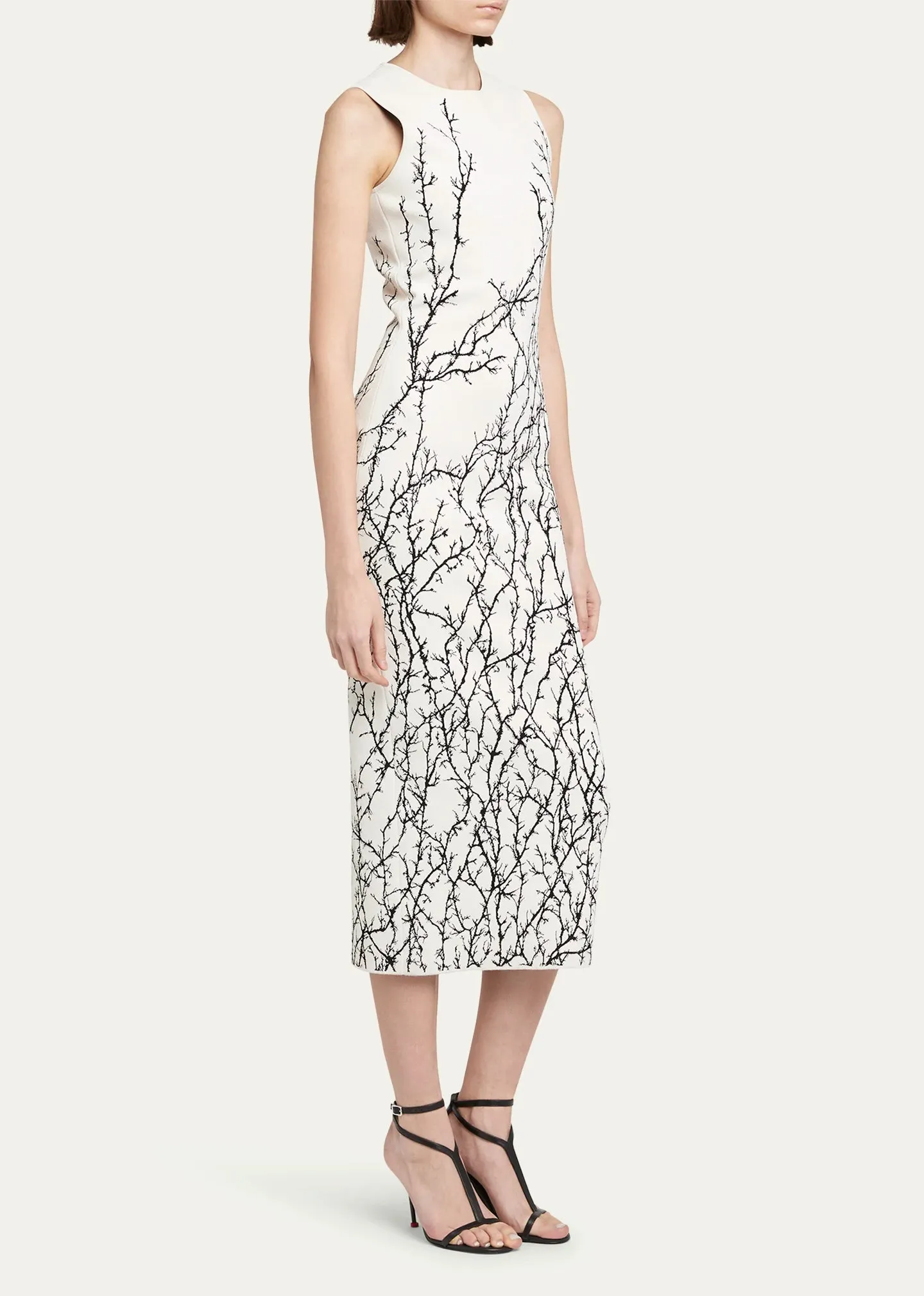 798369Q1BAU Thorn jacquard midi dress