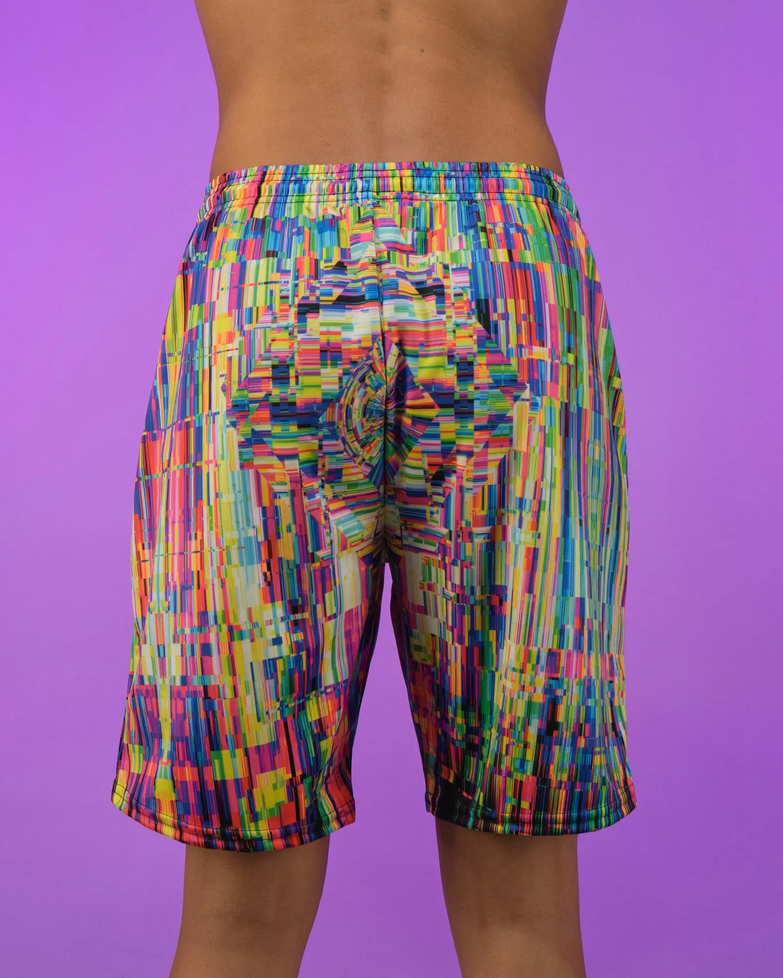 ABSTRACT GLITCH SHORTS