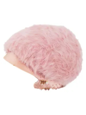 Blush Pink Fluffy 1950s Vintage Hat