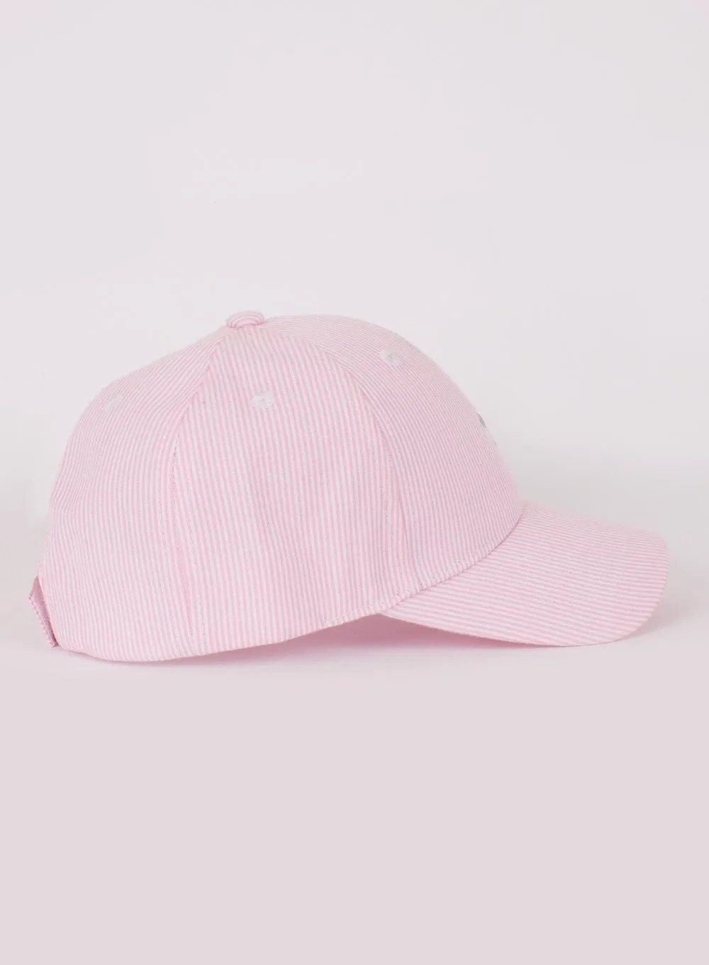 Charlie Cap in Pink Stripe