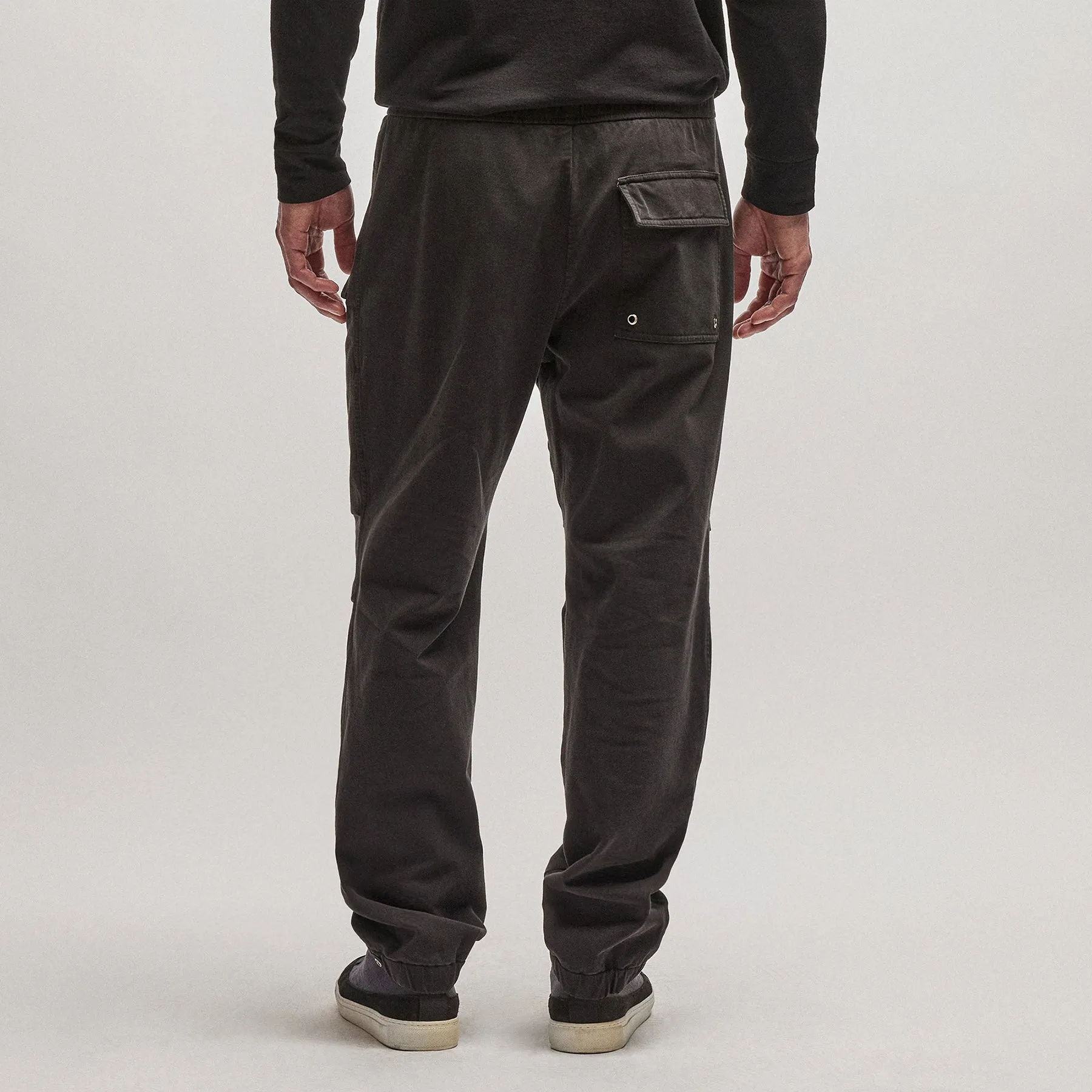 Cotton Terry Flight Pant - Black