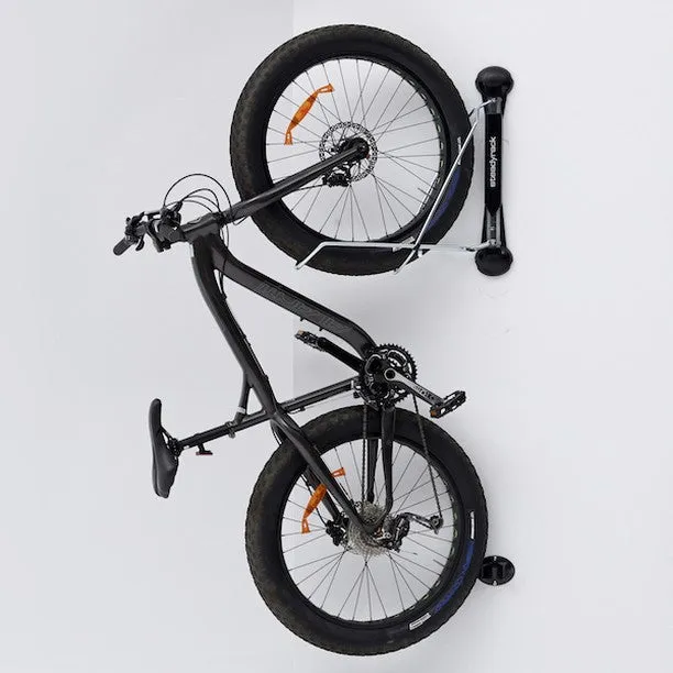 Fat Tire Bike Wall Rack | Swivel Vertical Storage Mount | Tires up to 5" Wide