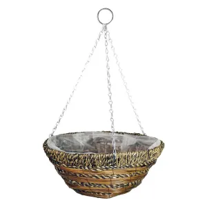 Gardman Sisal Rope & Fern Hanging Basket