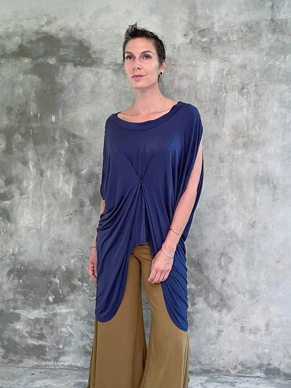 Gathered Kaftan Tunic