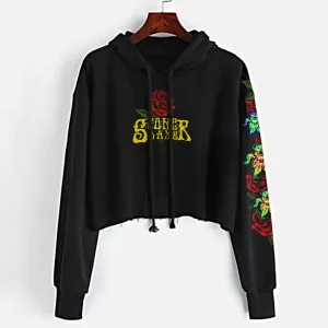 Grateful Dabs Crop Top Hoodie