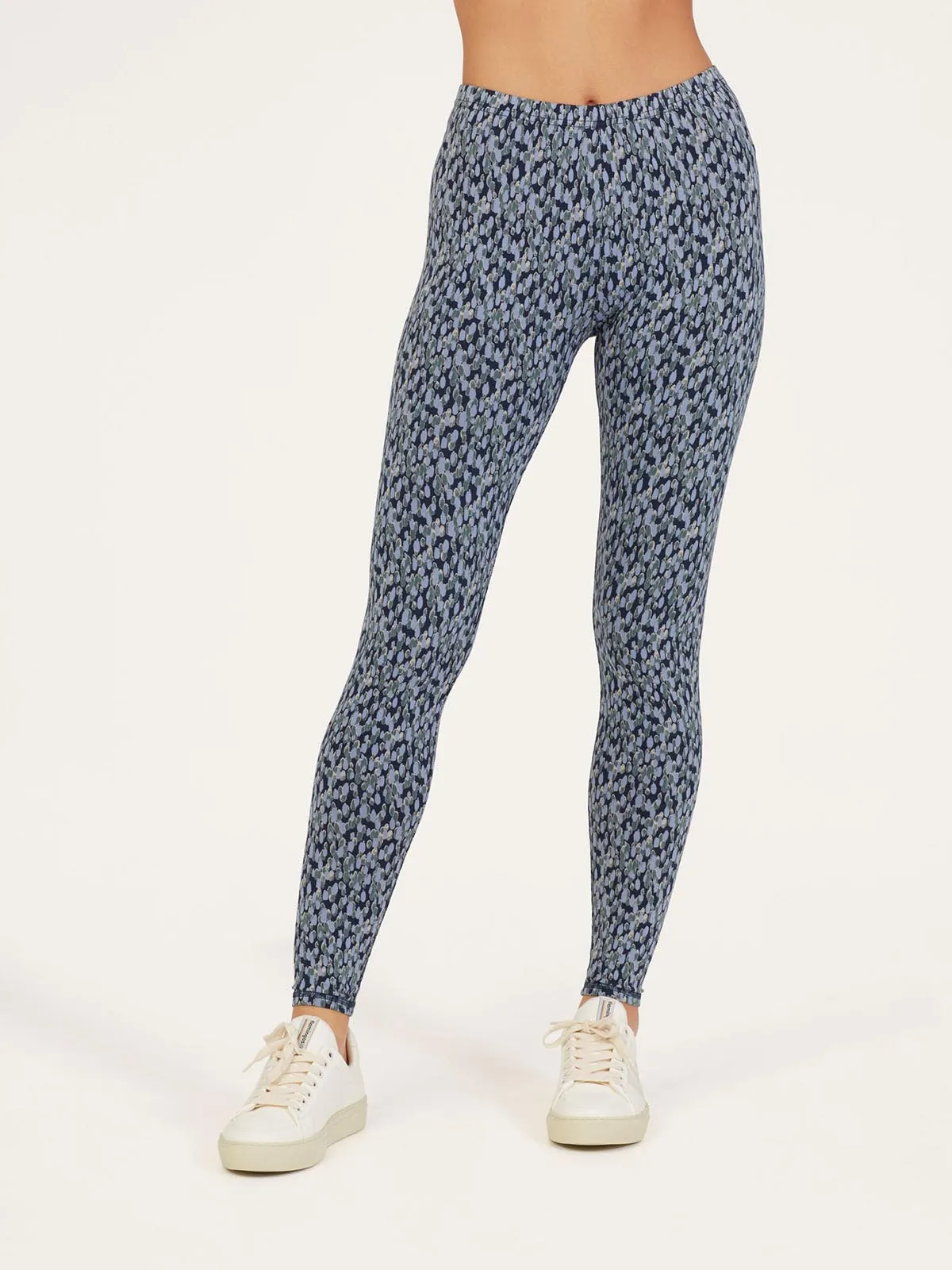 Marlee Lenzing™ EcoVero™ Printed Leggings - Navy