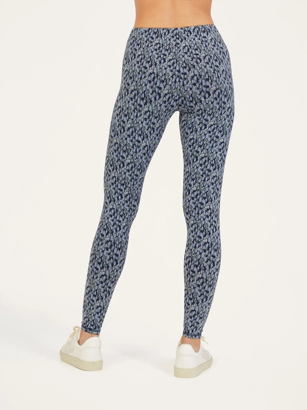 Marlee Lenzing™ EcoVero™ Printed Leggings - Navy