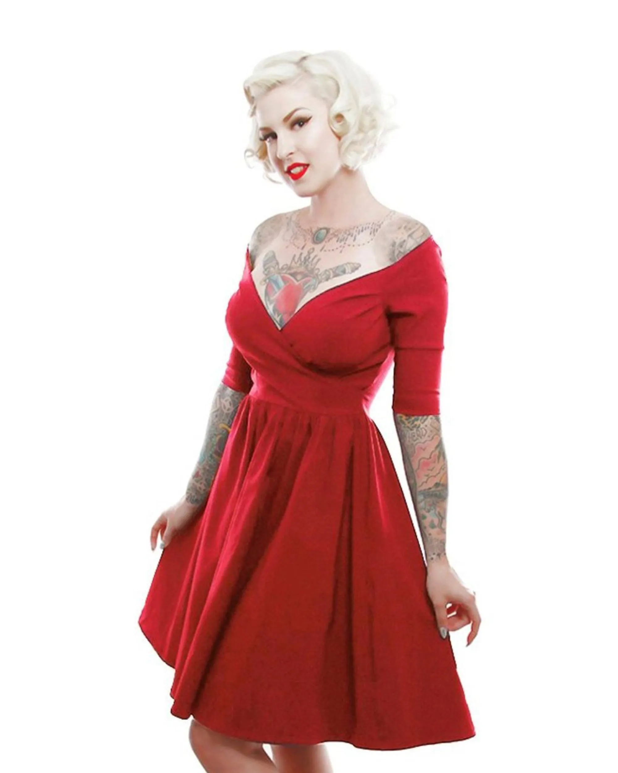 The LOREN DRESS - RED