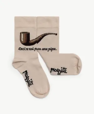 The Treachery of Images by Magritte Art Socks size Large